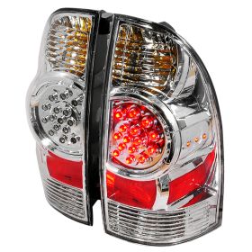 2005-2010 Toyota Tacoma Chrome LED Tail Lights-LT-TAC06CLED-KS