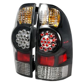 2005-2010 Toyota Tacoma Black LED Tail Lights-LT-TAC06JMLED-KS