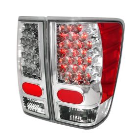 2004-2012 Nissan Titan Chrome LED Tail Lights-LT-TIT04CLED-KS
