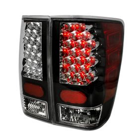 2004-2012 Nissan Titan Black LED Tail Lights-LT-TIT04JMLED-KS
