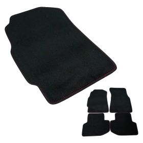 1994-2001 Acura Integra 2DR Black w/Red Stitching Floor Mats  - MAT-INT942-ATW