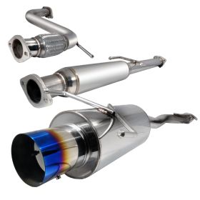 1994-1997 Honda Accord 2DR/4DR 4-CYL Titanium Tip 2.5 Inch Catback Exhaust - MFC