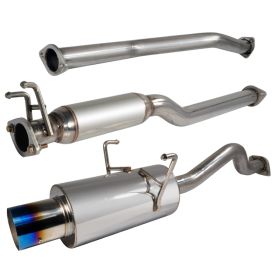 2001-2005 Honda Civic 2DR/4DR EX Titanium Tip 2.5 Inch Catback Exhaust - MFCAT2-