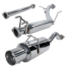2006-2011 Honda Civic 2DR Si 2.5 Inch Catback Exhaust - MFCAT2-CV062SI