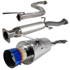 1992-1995 Honda Civic 3DR HB Titanium Tip 2.5 Inch Catback Exhaust - MFCAT2-CV92