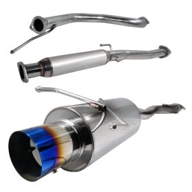 1992-1995 Honda Civic 2DR DX/LX/EX Titanium Tip 2.5 Inch Catback Exhaust - MFCAT