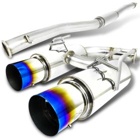 2008-2015 Mitsubishi EVO X Titanium Tip Catback Exhaust - MFCAT3-LAN08T-SD