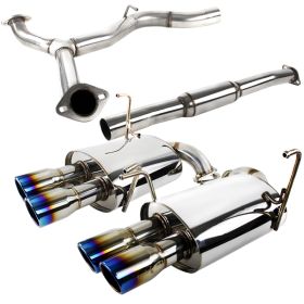 2008-2014 Subaru WRX STI 4DR Sedan Quad Titanium Tip Catback Exhaust - MFCAT3-WR