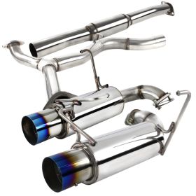 2008-2014 Subaru WRX STI 4DR Sedan Dual Titanium Tip Catback Exhaust - MFCAT3-WR