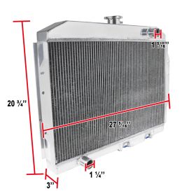 1971-1974 AMC Matador 3-Core Radiator  - RAD3-AMS68