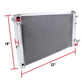 1970-1976 Chevrolet Monte Carlo 3-Core Radiator  - RAD3-MBU68