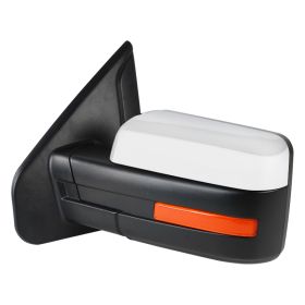 2007-2014 Ford F-150 Chrome Towing Mirror Left-Side - RMV-F15007CHP-FS-L
