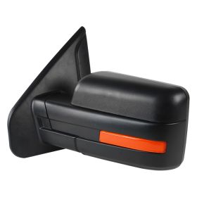 2007-2014 Ford F-150 Black Towing Mirror Left-Side - RMV-F15007HP-FS-L