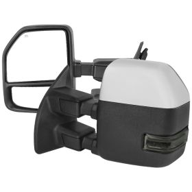 1999-2016 Ford F-250 SuperDuty Chrome Power + Heated w/Smoke Signal Towing Mirrors  - RMX-F25099F2GH-P-FS