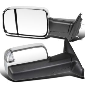 2013-2015 Dodge Ram 1500/2500/3500 Chrome Towing Mirrors  - RMX-RAM13CHP-AT-FS