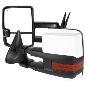 2003-2006 Chevrolet Silverado 1500 Power w/LED Signal + Chrome Cover Towing Mirrors  - RMX-SIV03G2LEDHP-FS
