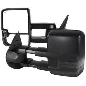2007-2013 Chevrolet Silverado 1500 Power + Heated w/Chrome Cover Towing Mirrors  - RMX-SIV07G3GLEDHP-FS