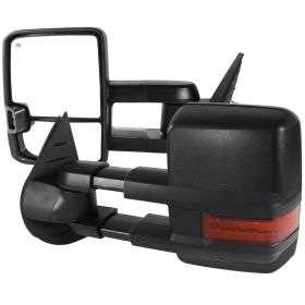 2007-2013 Chevrolet Silverado 1500 Power + Heated w/Chrome Cover Towing Mirrors  - RMX-SIV07G3LEDHP-FS