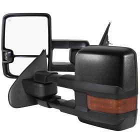 2014-2018 Chevrolet Silverado 1500 Power + Heated w/Chrome Cover Towing Mirrors  - RMX-SIV14G3LEDHP-FS
