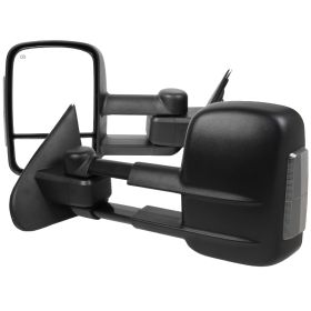 2014-2018 Chevrolet Silverado 1500 Black Power + Heated Towing Mirrors  - RMX-SIV14GLEDH-P-FS