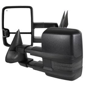 1999-2002 Chevrolet Silverado 1500 Power + Heated w/Chrome Cover Towing Mirrors  - RMX-SIV99G3GLEDHP-FS