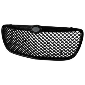 2004-2006 Chrysler Sebring Black Bentley-Style Front Grille  - SD-TRI-CS04B