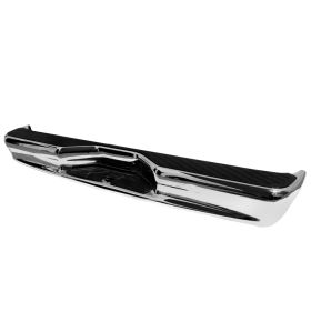 1992-2014 Ford Econoline Chrome Rear Bumper Step w/o Sensor Hole  - SRB-ECO92CR-FS
