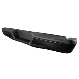 2015-2017 Ford F-150 Black Rear Bumper w/Sensor Holes  - SRB-F15015PBK-FS