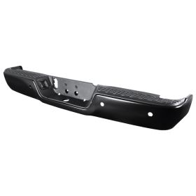 2009-2017 Dodge Ram 1500 Black Rear Bumper w/Sensor Holes  - SRB-RAM09SDBK-FS