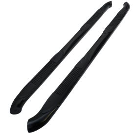 2007-2013 GMC Acadia Black 3" Round Side Step Bar  - SSB3-ADA07BK-WB