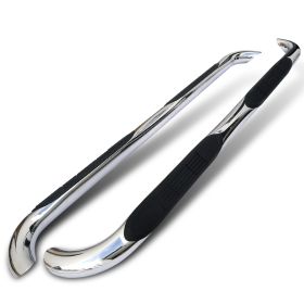 1998-2005 Mercedes ML Stainless Finish 3" Round Side Step Bar  - SSB3-BW16398S2-WB