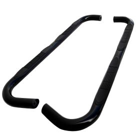 1984-2000 Jeep Cherokee Black 3" Round Side Step Bar  - SSB3-CHKE84BK-WB