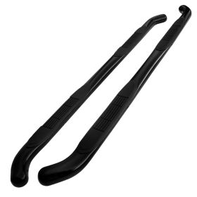 2004-2010 Dodge Durango Black 3" Round Side Step Bar  - SSB3-DUR04BK-WB