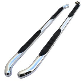 2004-2010 Dodge Durango Chrome 3" Round Side Step Bar  - SSB3-DUR04S2-WB