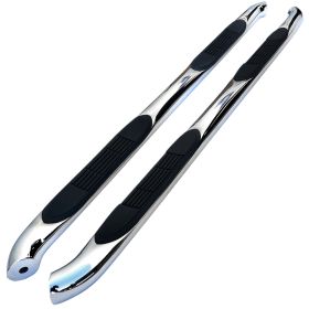 2011-2013 Ford Explorer 4DR Chrome 3" Round Side Step Bar  - SSB3-EPOR11S2-WB