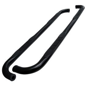 2004-2008 Ford F-150 Super Cab Black 3" Round Side Step Bar  - SSB3-F15004SCBK-WB