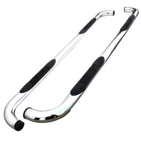 2009-2013 Ford F-150 SuperCrew Cab Chrome 3" Side Step Bar  - SSB3-F15009CCS2-WB