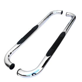 2009-2013 Ford F-150 Standard Cab Chrome 3" Round Side Step Bar  - SSB3-F15009RCS2-WB