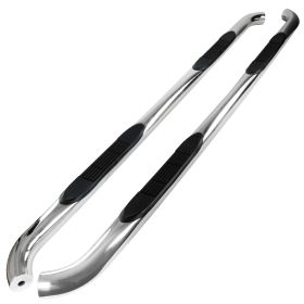 2015-2019 Ford F-150 Crew Cab Chrome 3" Side Step Bar  - SSB3-F15015CCS2-WB