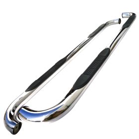 1997-2003 Ford F-150 Stainless Finish 3" Round Side Step Bar  - SSB3-F15099SCS2-WB