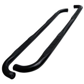 2006-2010 Hummer H3 Black 3" Round Side Step Bar  - SSB3-H306BK-WB