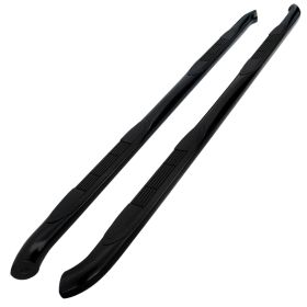 2008-2010 Jeep Liberty Black 3" Round Side Step Bar  - SSB3-LIB08BK-WB