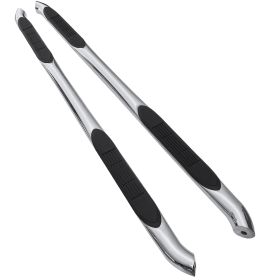 2008-2013 Jeep Liberty Chrome 3" Round Side Step Bar  - SSB3-LIB08S2-WB