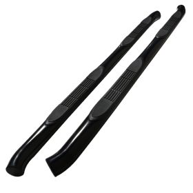2002-2006 Acura MDX Black 3" Round Side Step Bar  - SSB3-MDX02BK-WB