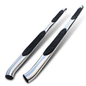 2002-2006 Acura MDX Stainless Finish 3" Round Side Step Bar  - SSB3-MDX02S2-WB