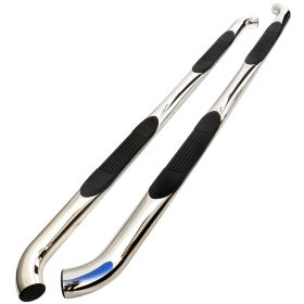 2007-2010 Acura MDX Chrome 3" Round Side Step Bar  - SSB3-MDX07S2-WB