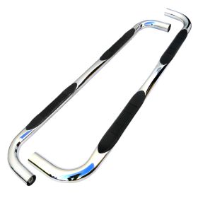 2002-2008 Dodge Ram 1500/2500/3500 Stainless Finish 3" Round Side Step Bar  - SSB3-RAM02QCS2-WB