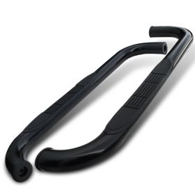 2002-2008 Dodge Ram 1500/2500/3500 Stainless Finish 3" Round Side Step Bar  - SSB3-RAM02RCBK-WB