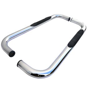 2002-2008 Dodge Ram 1500/2500/3500 Stainless Finish 3" Round Side Step Bar  - SSB3-RAM02RCS2-WB