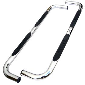 1998-2001 Dodge Ram 1500/2500/3500 Quad Cab Chrome 3" Round Side Step Bar  - SSB3-RAM94QCS2-WB